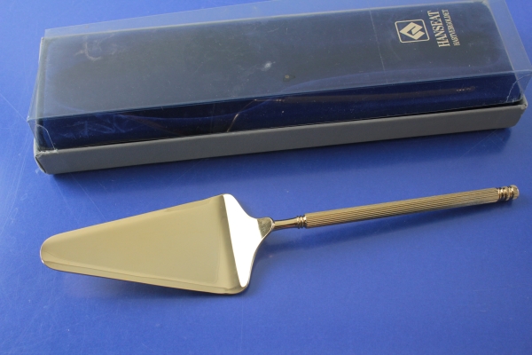Hanseat Tortenheber 22 cm August Warnecke vergoldet OVP