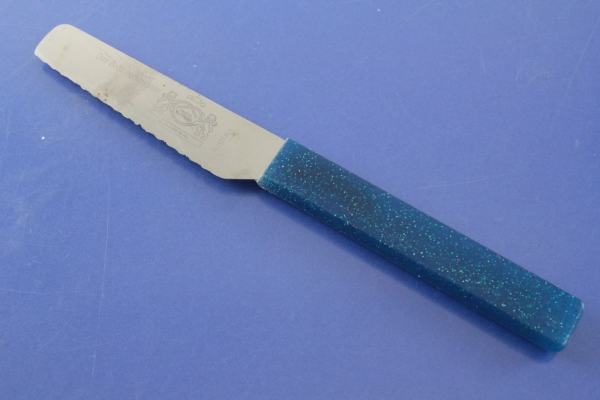 Das Brötchenmesser blau Frühstücksmesser Edelstahl