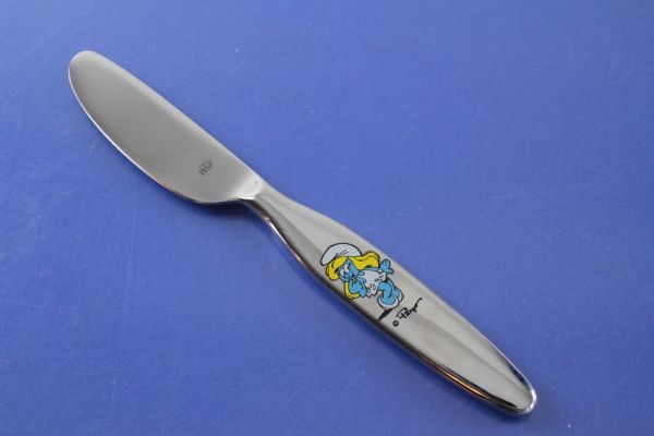BSF Kinderbesteck Kindermesser Schlumpf Edelstahl