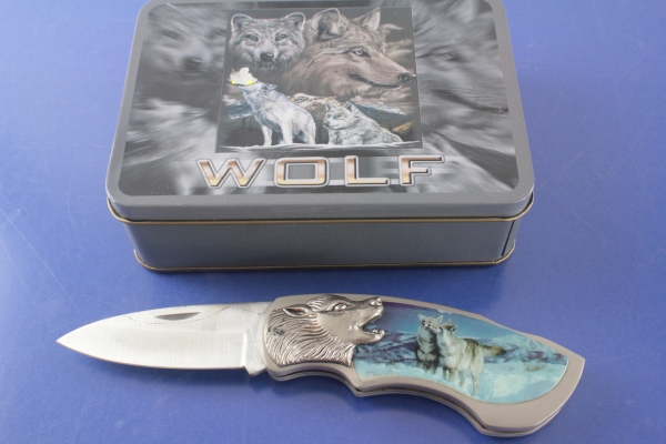 Taschenmesser Klappmesser Jagdmesser Wolf