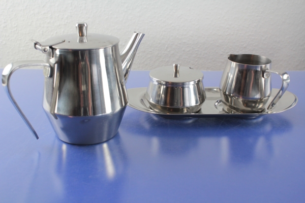 WMF Kaffeekanne Portionskännchen 0,5 l + Milch + Zucker Cromargan