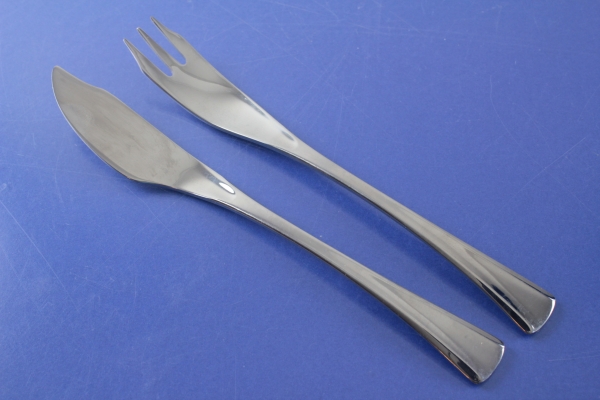 AMC Fischbesteck Fischmesser + Fischgabel Edelstahl