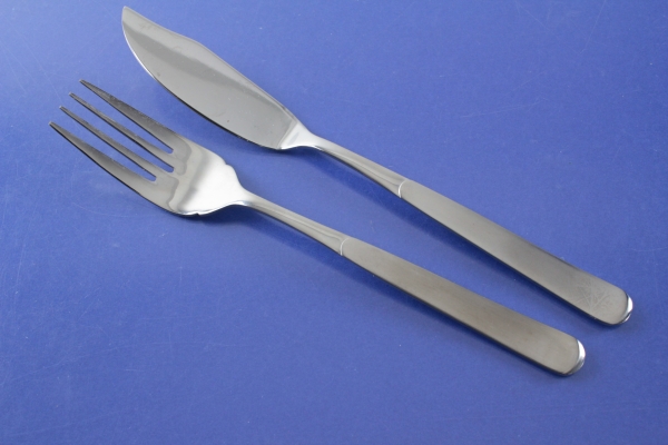 Monogram Fischbesteck für 6 Personen 12 Teile Edelstahl 18/10 (b)
