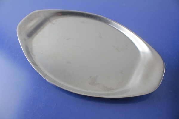 WMF Bratenplatte Servierplatte Wagenfeld 34,5 x 21 cm Cromargan