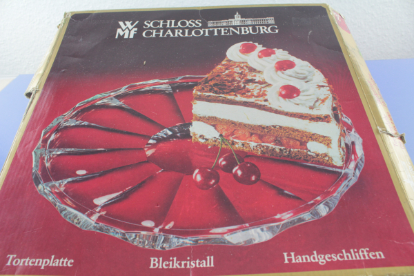 WMF Schloss Charlottenburg Tortenplatte Bleikristall OVP
