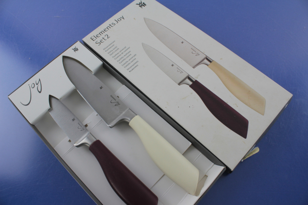 WMF Allzweckmesser + Kochmesser Elements Joy Set 2 Cromargan OVP