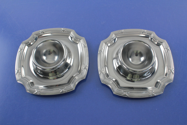 WMF 2 Eierbecher Kreuzband Cromargan