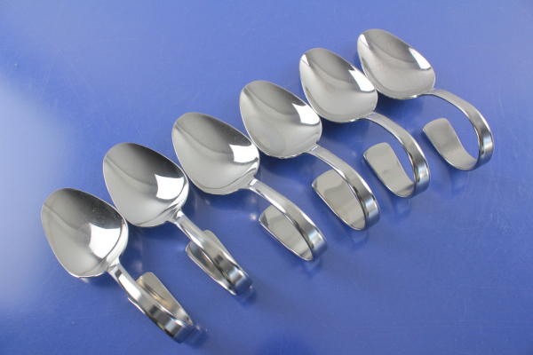6 Häppchenlöffel Edelstahl