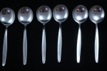 WMF Stockholm 6 Tassenlöffel Suppentassenlöffel versilbert