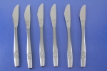 Marke Tischfein 6 Speisemesser Messer Edelstahl